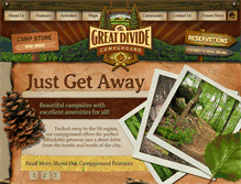 Tablet Screenshot of campthegreatdivide.com